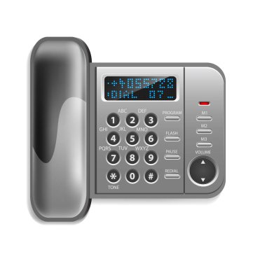 Duvara monte edilmiş kablosuz telefon eşsiz tasarımı ile orijinal çizimi