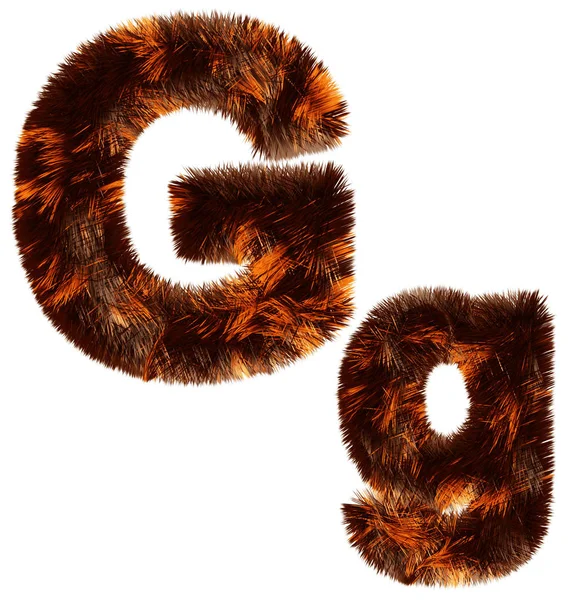 Creative Design Animal Fur Decorative Alphabet Multipurpose Use — Stock Fotó