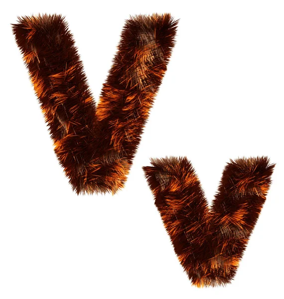 Creative Design Animal Fur Decorative Alphabet Multipurpose Use — Stock Photo, Image