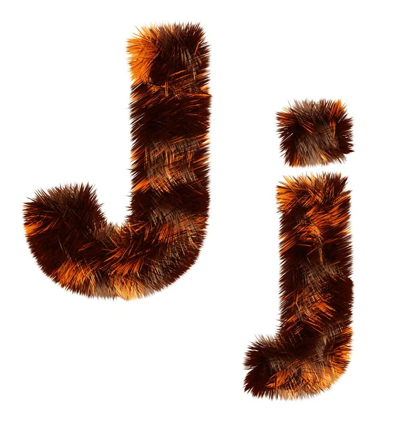 Creative Design Animal Fur Decorative Alphabet Multipurpose Use — Stock Fotó