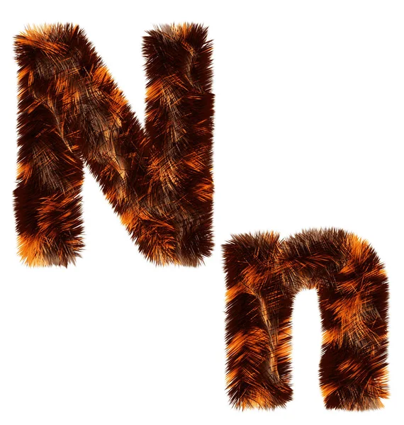 Creative Design Animal Fur Decorative Alphabet Multipurpose Use — Stock Fotó