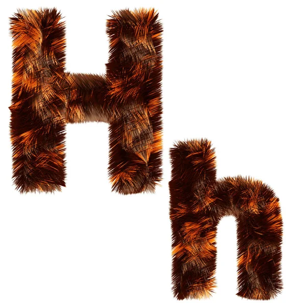 Creative Design Animal Fur Decorative Alphabet Multipurpose Use — Stock Fotó