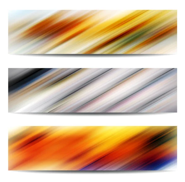 Abstrakte Farbe Banner Set — Stockfoto