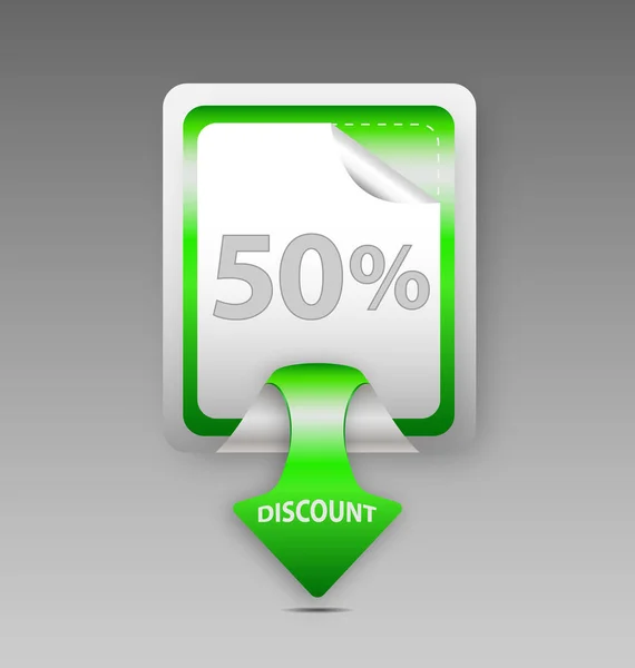 Design Vector Discount Label — Stock Vector