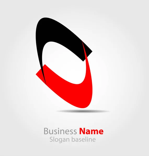 Ursprungligen Abstrakta Glansig Logotyp — Stock vektor