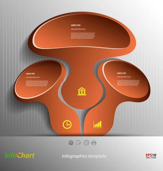 Stiliserade presentation, alternativet mall — Stock vektor