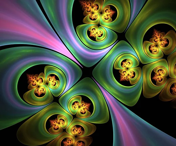 Computer gegenereerde fractal illustraties — Stockfoto