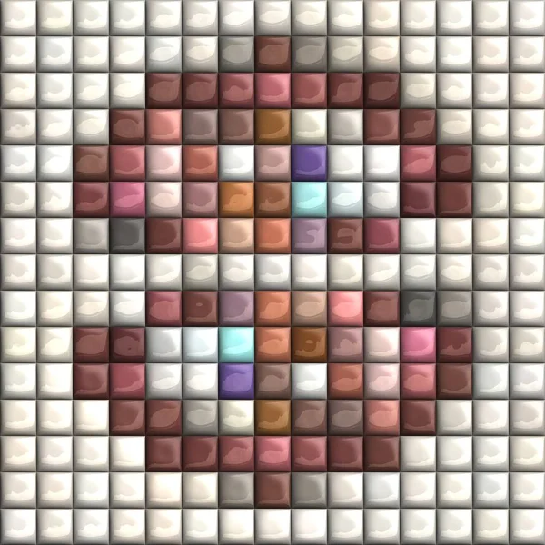 Puff pixels fundo colorido — Fotografia de Stock