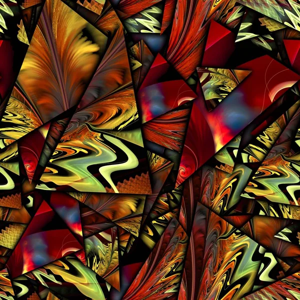 3D καθιστούν άνευ ραφής θρυμματισμός fractal εικονογράφηση — Φωτογραφία Αρχείου