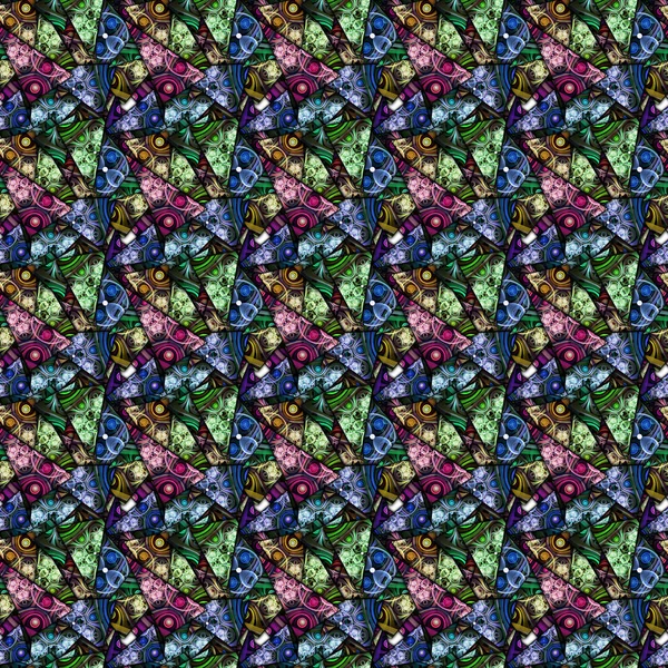3D-Darstellung des nahtlosen Fraktal-Hintergrundes — Stockfoto