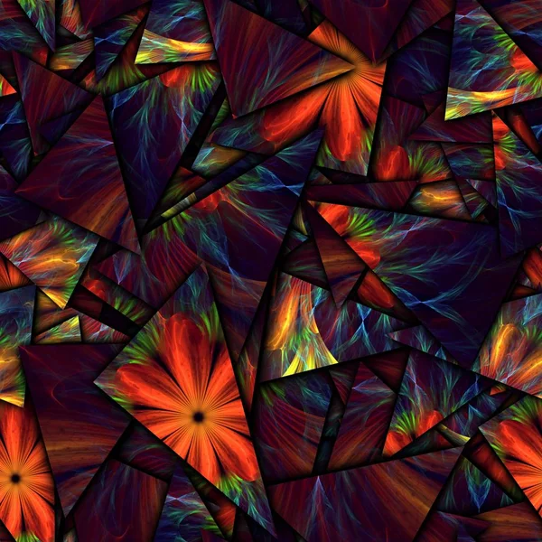 3D καθιστούν άνευ ραφής θρυμματισμός fractal εικονογράφηση — Φωτογραφία Αρχείου