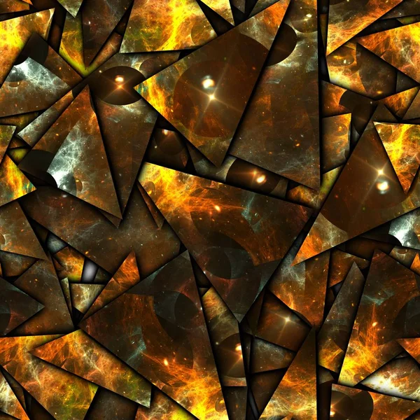 3D-Darstellung nahtloser Fraktal-Zersplitterung — Stockfoto