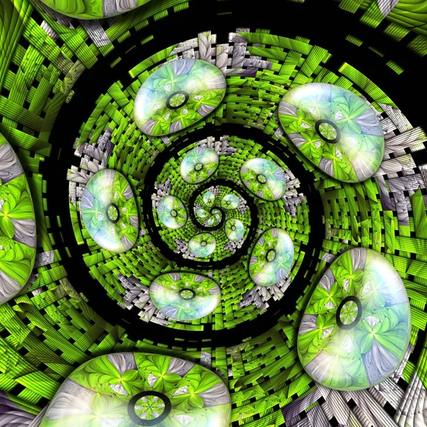 3D-Rendering magische Spiralgrafik — Stockfoto