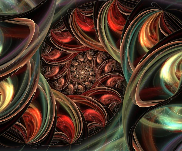 Oluşturulan bilgisayar fractal sanat — Stok fotoğraf
