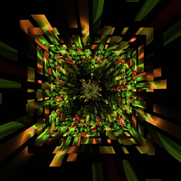 Tissage brouillé fond géométrique fractal — Photo