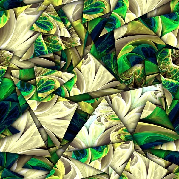 3D-Darstellung nahtloser Fraktal-Zersplitterung — Stockfoto