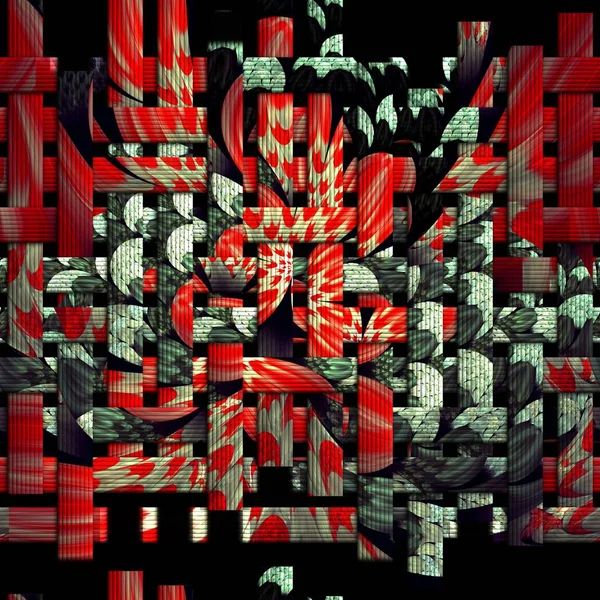 Scrambled tecer fundo fractal — Fotografia de Stock