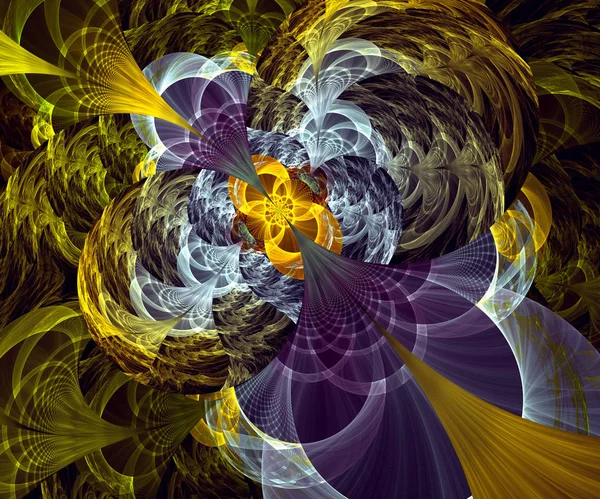 Arte fractal gerada por computador — Fotografia de Stock