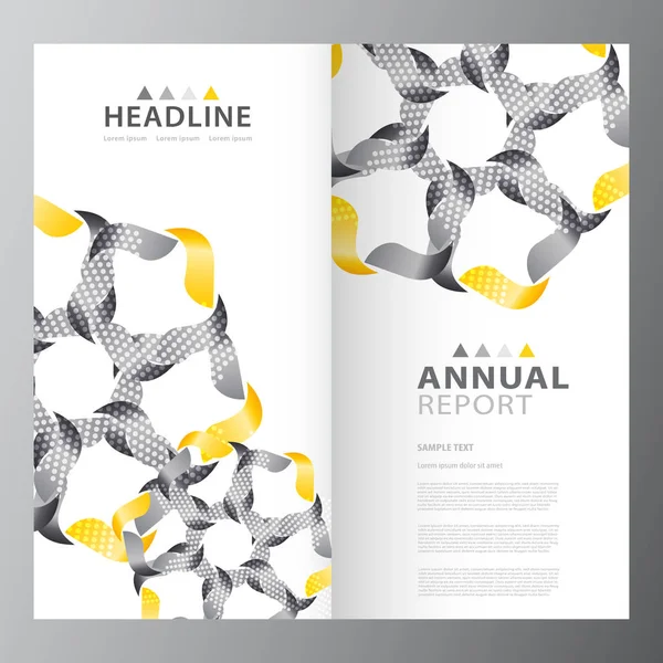 Annual business report template — Stock Vector