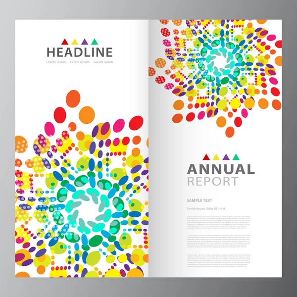 Annual business report template — Stock Vector