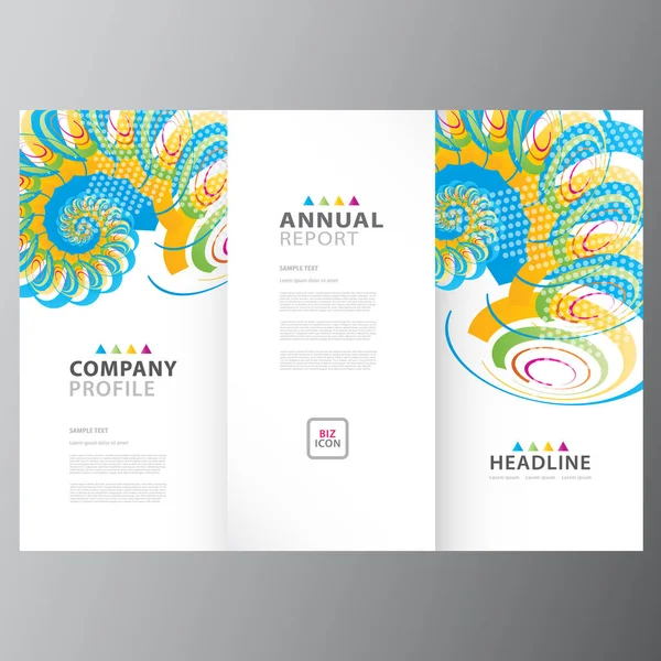 Annual business report template — Stock Vector