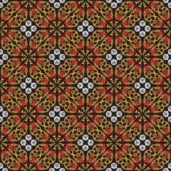 シームレスな飾りパターン ベクトルのタイル — ストックベクタ