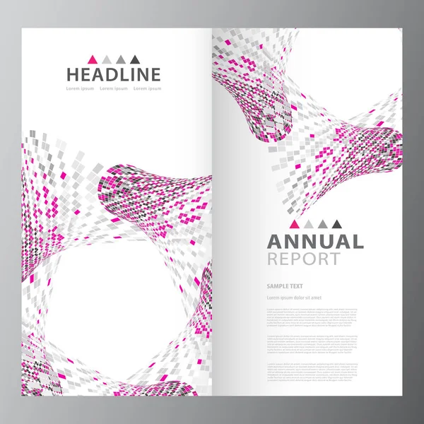 Annual business report template — Stock Vector