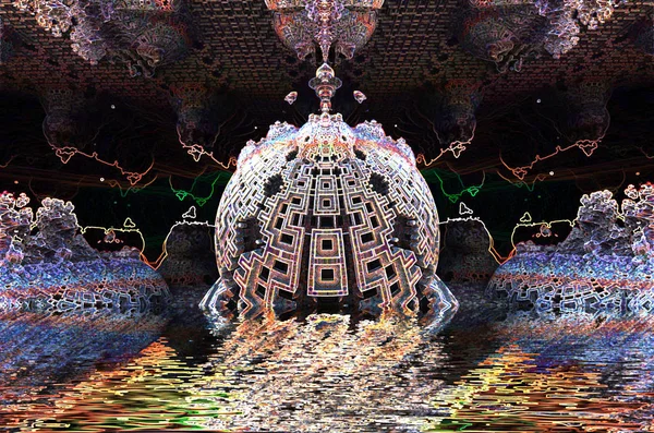 Oluşturulan bilgisayar fractal sanat — Stok fotoğraf