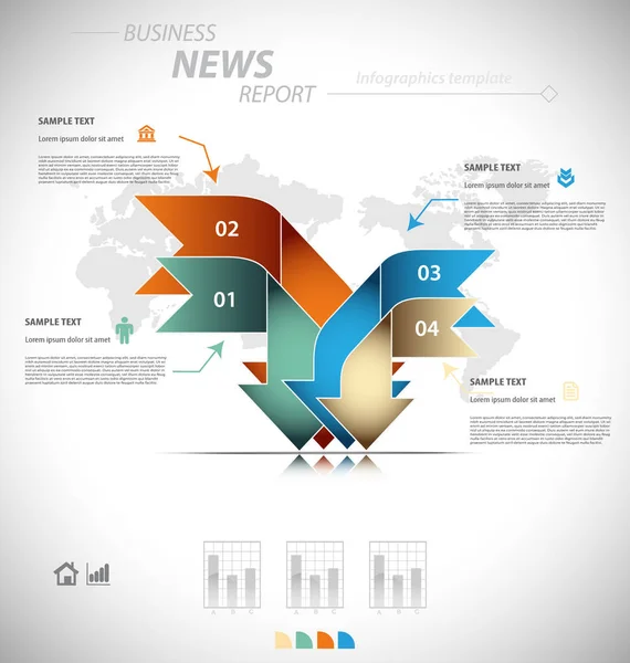 Business infographic template — Stock Vector