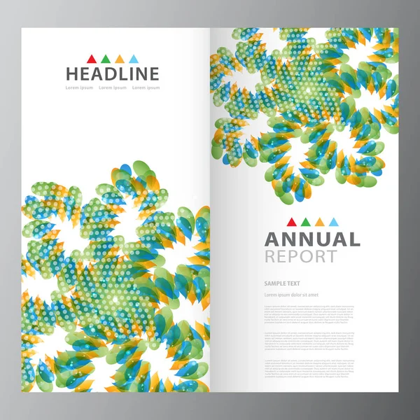 Annual business report template — Stock Vector