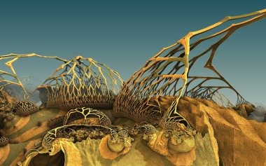 Bilgisayar tasarım, sanat ve eğlence için 3d sanal sahne oluşturdu