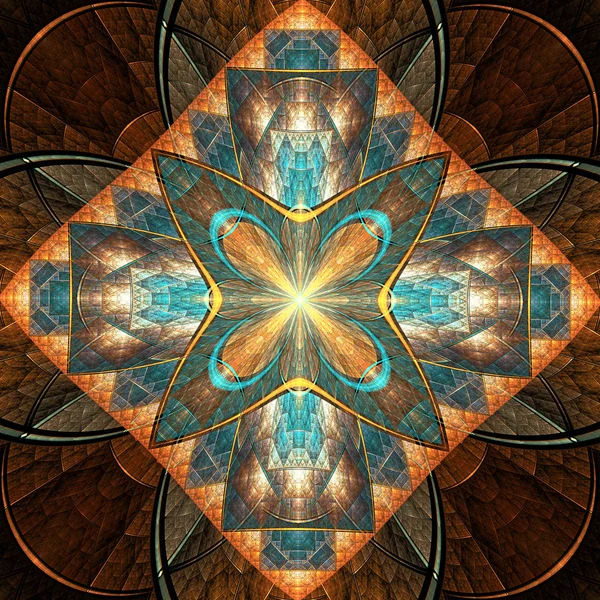 Arte fractal gerada por computador — Fotografia de Stock