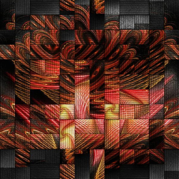 Scrambled fractal background — Stock Photo, Image