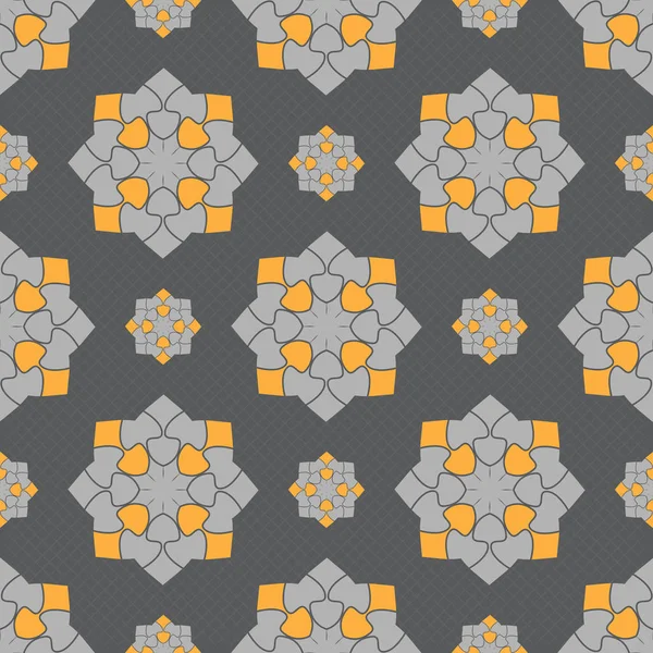 Seamless ornament pattern vector tile — Stock Vector