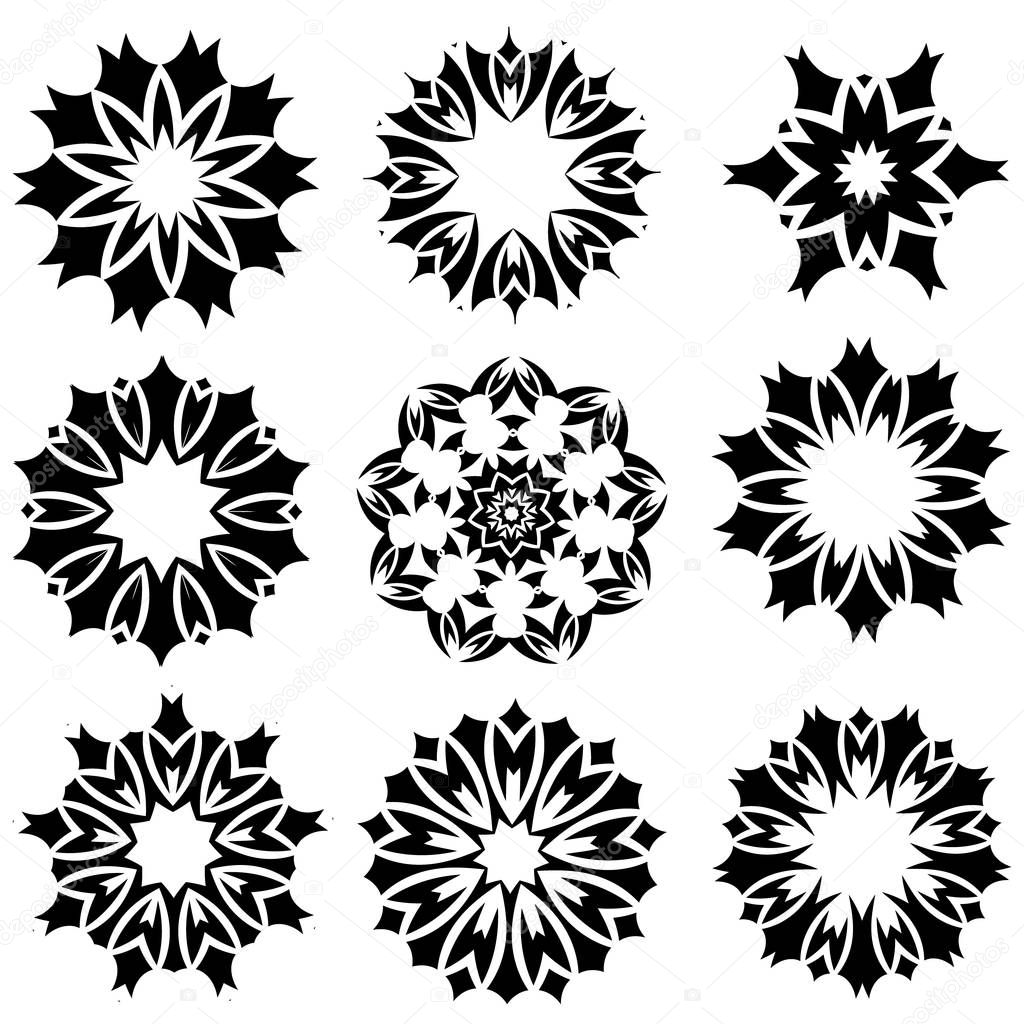 Abstract ornament set