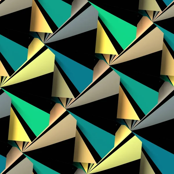 3D renderizar azulejo de fondo patrón de arte sin costuras —  Fotos de Stock