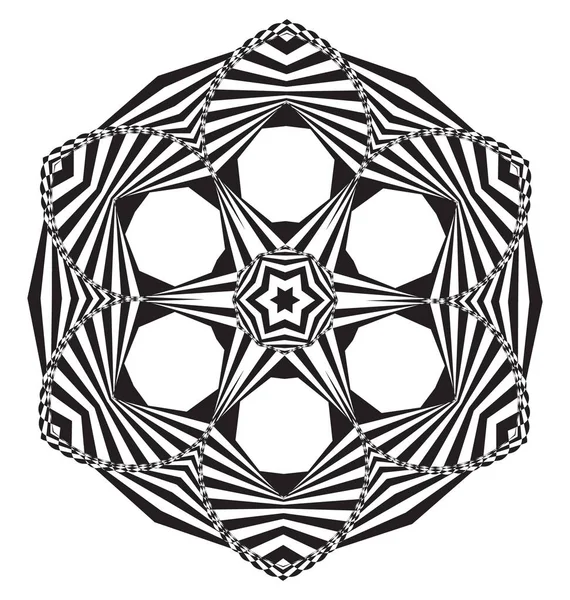 Ilusión óptica elemento abstracto — Vector de stock