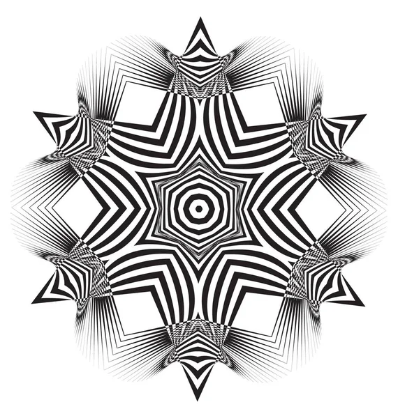 Абстрактный элемент оптической иллюзии — стоковый вектор