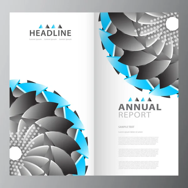 Annual business report template — Stock Vector