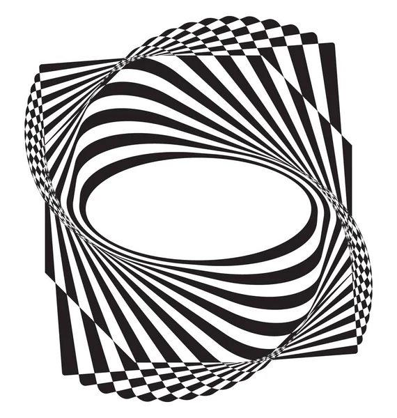 Абстрактный элемент оптической иллюзии — стоковый вектор