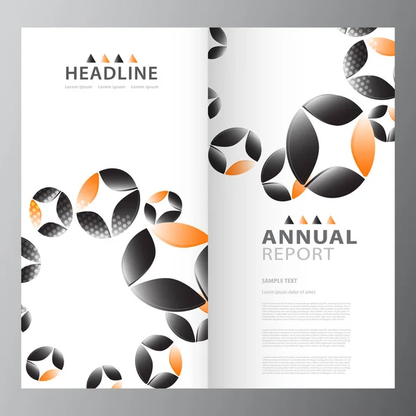 Annual business report template — Stock Vector