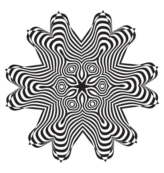 Ilusión óptica elemento abstracto — Vector de stock