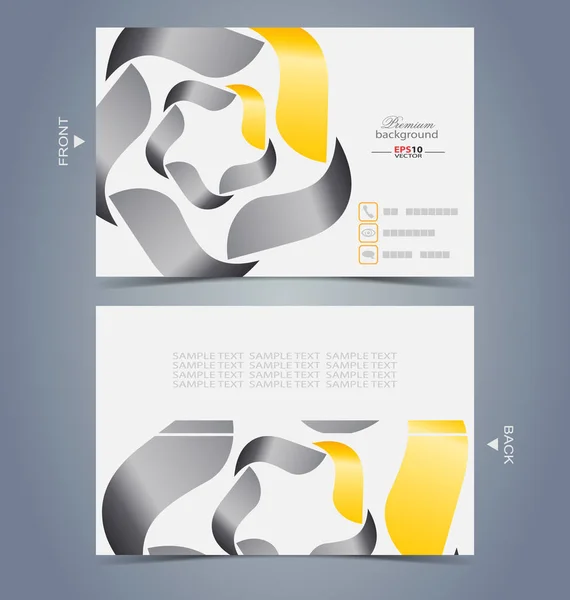 Plantilla de diseño de tarjeta de visita elegante — Vector de stock