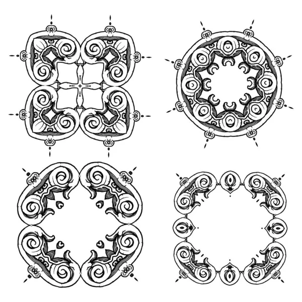 Kalligrafische dekorative Elemente — Stockvektor