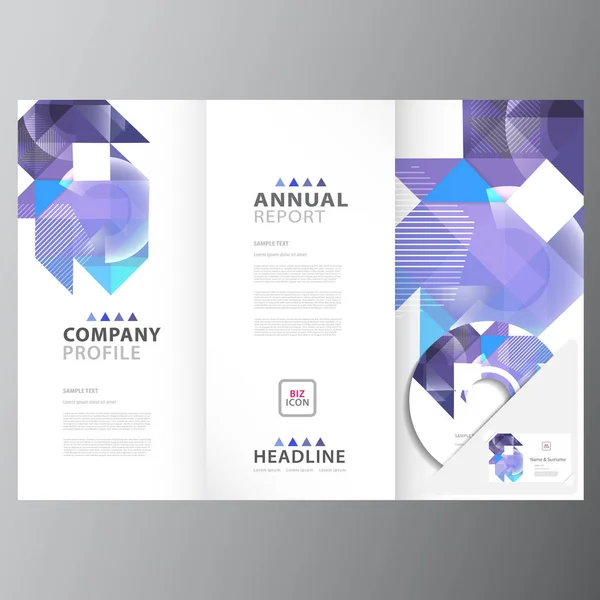 Annual business report template — Stock Vector