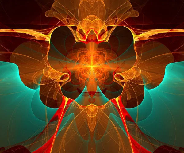 Arte fractal colorido generado por computadora —  Fotos de Stock
