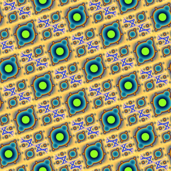 Nahtlose Farbe fraktale Muster Hintergrund Fliese — Stockfoto