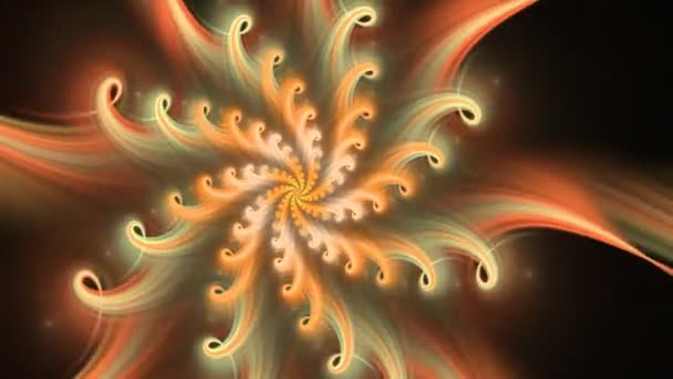 Juego Con Miles Espirales Coloridas Metamorfosis Fractal Imágenes Movimiento Colorido — Vídeo de stock