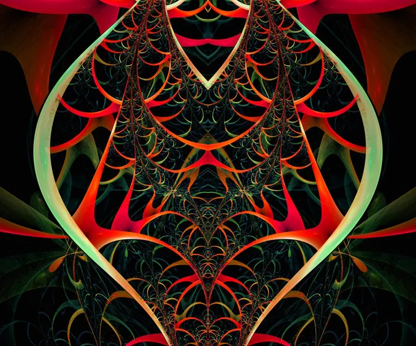 Ηλεκτρονικό υπολογιστή fractal έργο τέχνης — Φωτογραφία Αρχείου