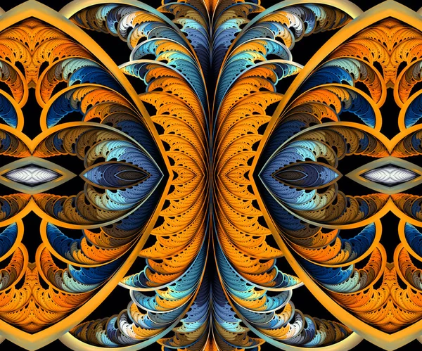 Oluşturulan bilgisayar fractal sanat — Stok fotoğraf